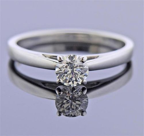 GIA 0.52ct Diamond 14K Gold Engagement Ring