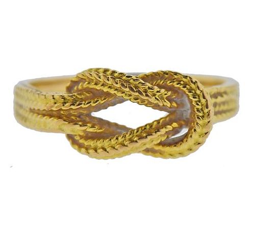 Lalaounis Greece 18K Gold Hercules Knot Ring
