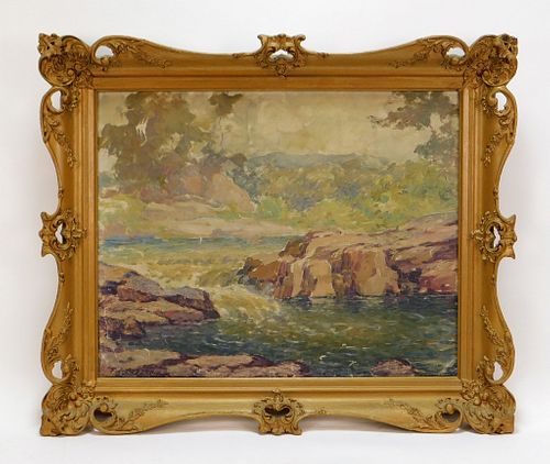 Frederick Boston Impressionist Landscape Painting