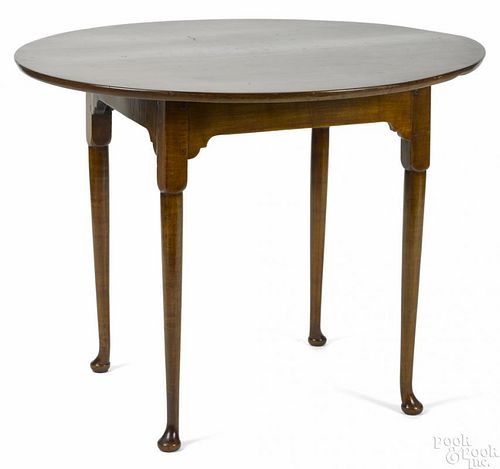 New England Queen Anne maple tavern table, ca. 1770, 26 3/4'' h., 36 3/4'' w., 30 1/2'' d.