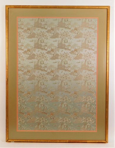 Japanese Embroidered Silk Textile Panel