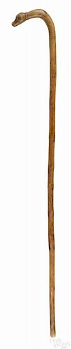 Schtockschnitzler Simmons (Southeastern Pennsylvania, active 1885-1910), carved walking stick