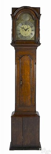 Rare Chester County, Pennsylvania Chippendale walnut tall case clock, ca. 1775