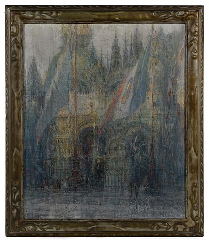 George Wharton Edwards (American, 1859-1950) 'Venice' Oil on Canvas