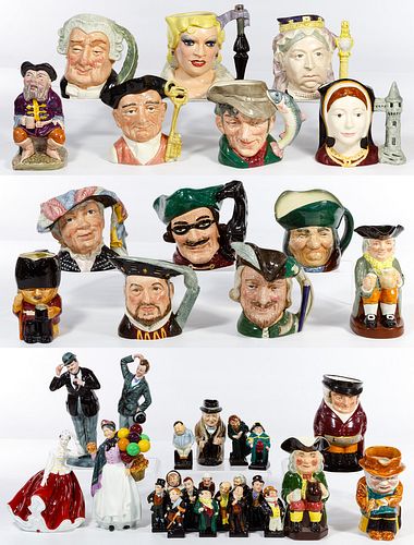 Royal Doulton Figurine and Toby Jug Assortment