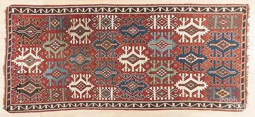 Three Kilim carpets, early 20th c., 8'3'' x 4'3'', 10'5'' x 4'1'', and 11'3'' x 5'1''.