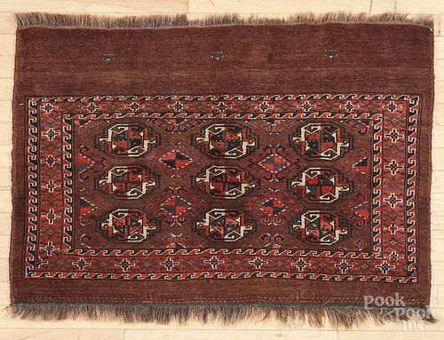 Turkoman mat, early 20th c., 2'8'' x 4'.