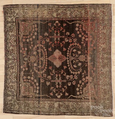 Ferraghan Sarouk carpet, early 20th c., 4'1'' x 4'3''.