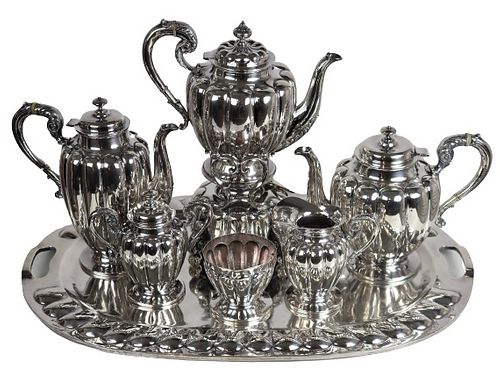 Mexican Sterling Silver 183 OZT Prieto Tea Set