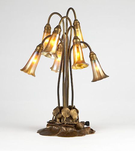 A Tiffany Studios ''Lily'' lamp #385