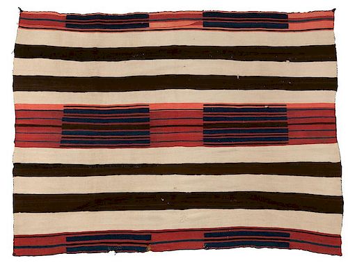 A Navajo transitional Second Phase Chief's Blanket