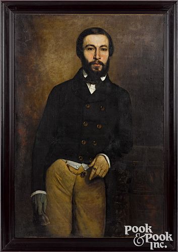 Andre Charles Voillemot oil on canvas portrait