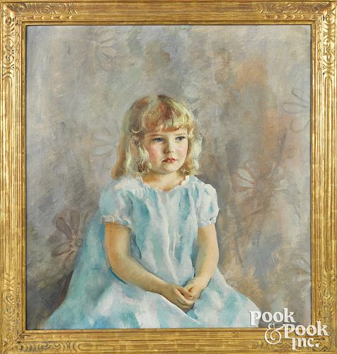 Henriette (Hurd) Wyeth oil on canvas portrait
