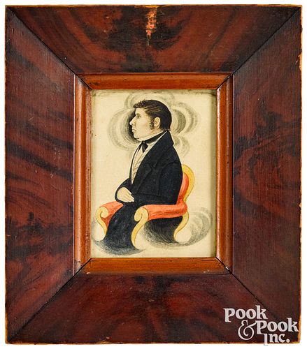 James Ellsworth pair of miniature portraits