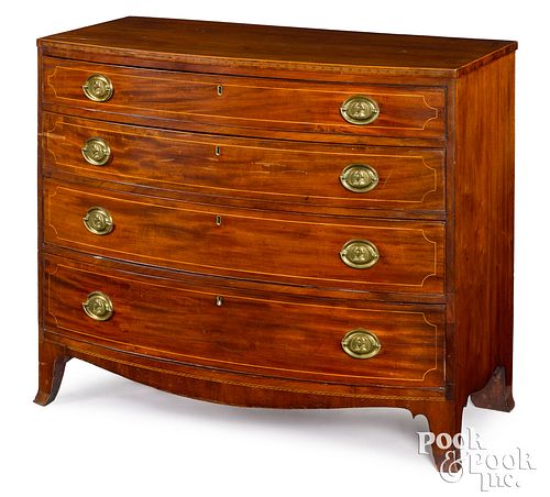 Pennsylvania or Maryland Federal mahogany chest