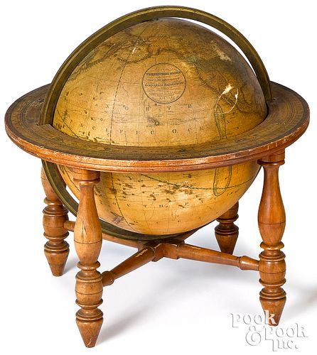 Loring's terrestrial globe on stand