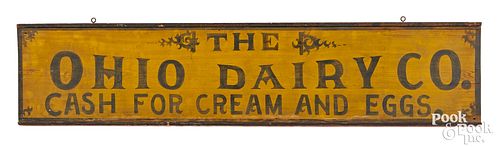 Large painted pine trade sign, late 19th c.