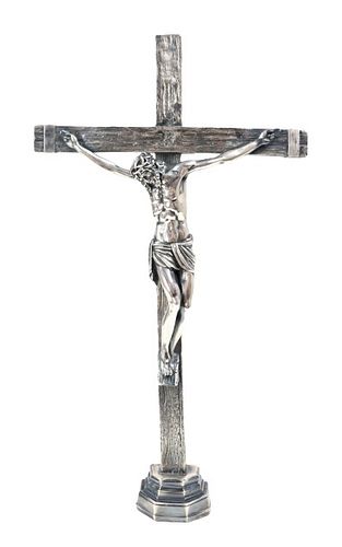 Sterling Silver Crucifix of Jesus, 13.7 ozt