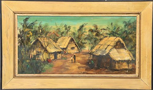H. Khai ( Early 20th C. ) Vietnam, Oil on Canvas