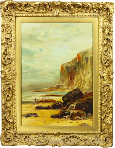 Coastal Scene, Oil on Canvas
