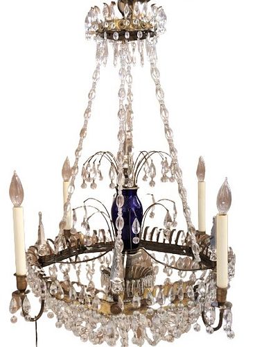 Rare French Baccarat Chandelier