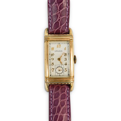 Vintage Gruen Gold Plated Watch