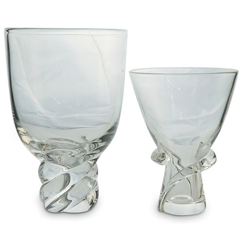 (2 Pc) Steuben Glass Vases