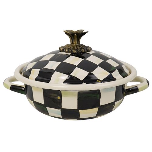 MacKenzie-Childs Courtly Check Enamel Small Tureen