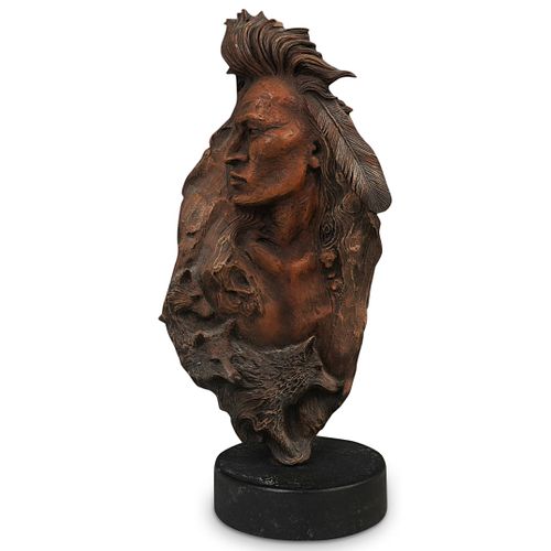 Rick Cain Indian "Wolf Prince" Bust