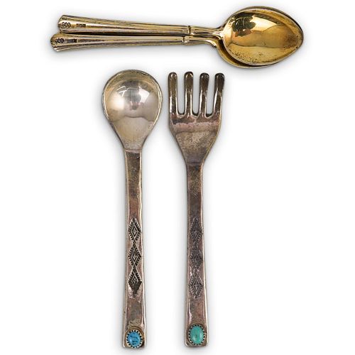 (6 Pc) Miscellaneous Sterling Spoons Set