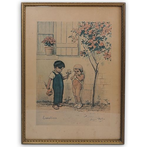 After Georges Redon (French, 1869-1943) Colored Lithograph