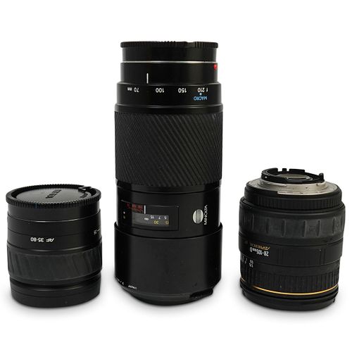 (3 Pc) Vintage Camera Lens Collection