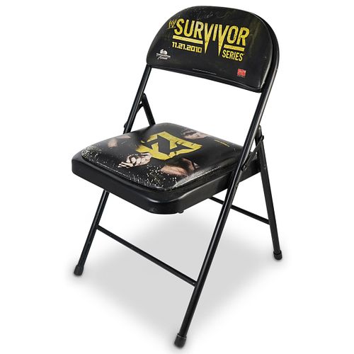 Undertaker Wade Barrier Signed Survivor Chair