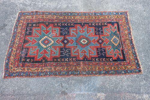 Antique Kazak Oriental Rug