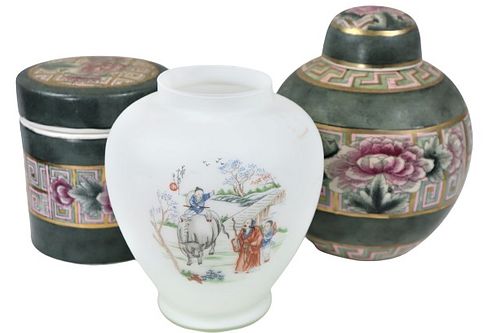 Group of 3 Asian Vases