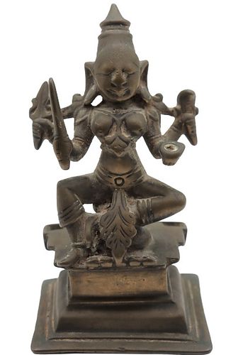 Bronze East Indian Seated Figure