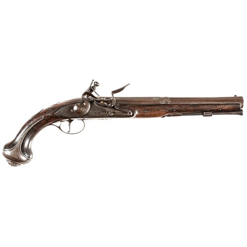 c 1750 French + Indian to American Revolutionary War Flintlock Pistol by GRIFFIN