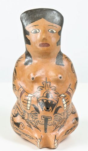 Pre-Columbian Style Nazca Terracotta Female Figure