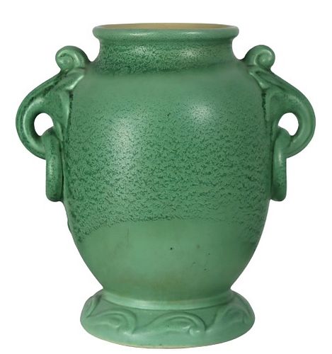 Rumrill Art Deco Ceramic Double Handled Vase