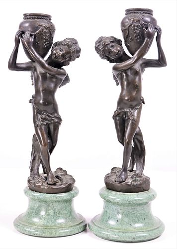 Edouard Drouot (1859-1945) French Bronze Cherubs