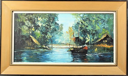 1972 Vietnamese Painting. Signed and Dated O/C
