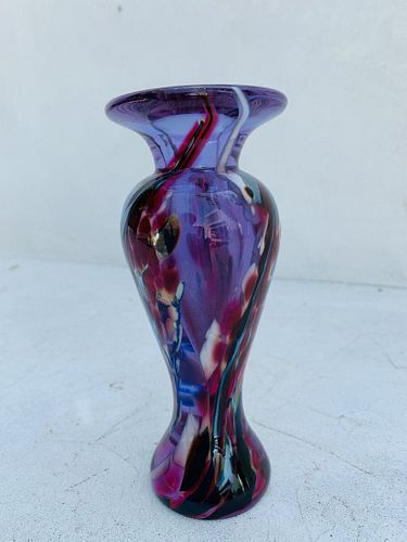 Maytum studio art glass, Signed  Rudin 1998