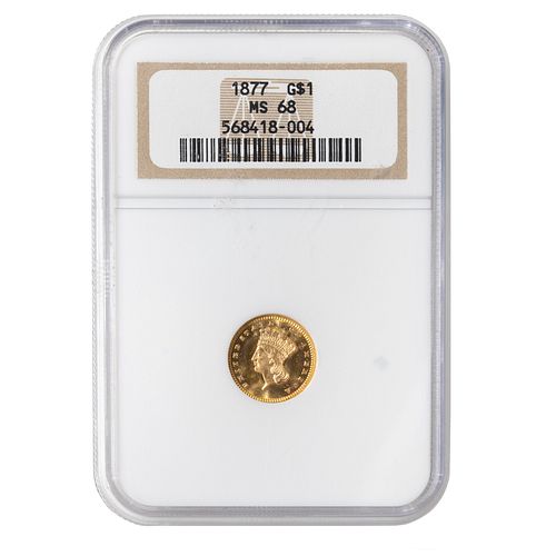 1877 Gold Dollar NGC MS68
