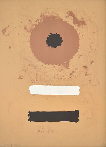 Adolph Gottlieb "Two Bars" Lithograph, Signed Edition