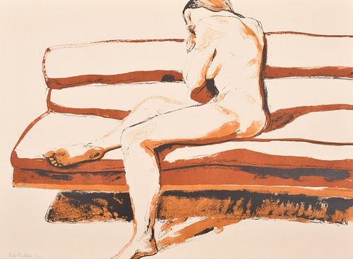 Phillip Pearlstein Female Nude Lithograph, Signed Ed.
