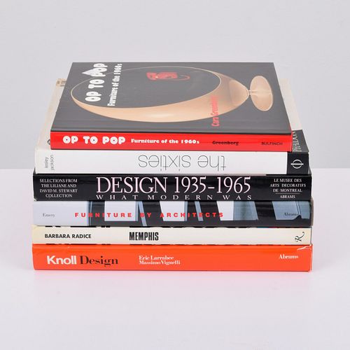 6 Reference Books: Memphis, Knoll, Op to Pop+