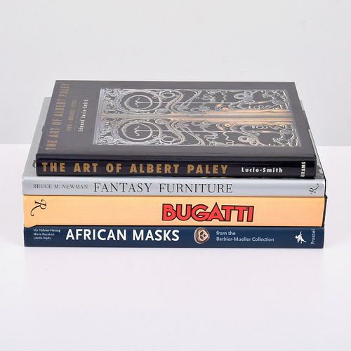 4 Reference Books: Bugatti, Paley, Fantasy Furniture +