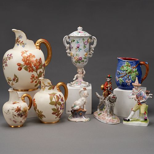 Group of 8 Porcelain Objects