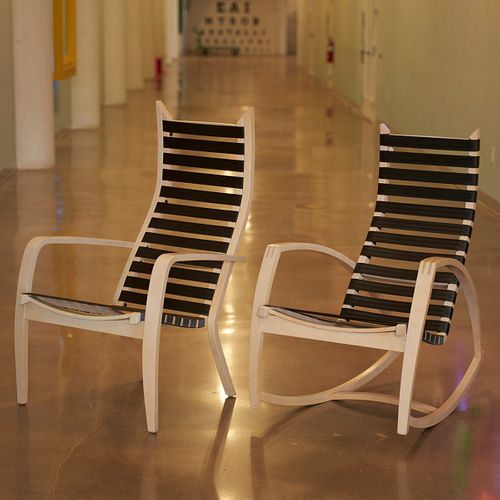 Grp: 2 Peter Danko Atmos Lounge & Rocker Chairs