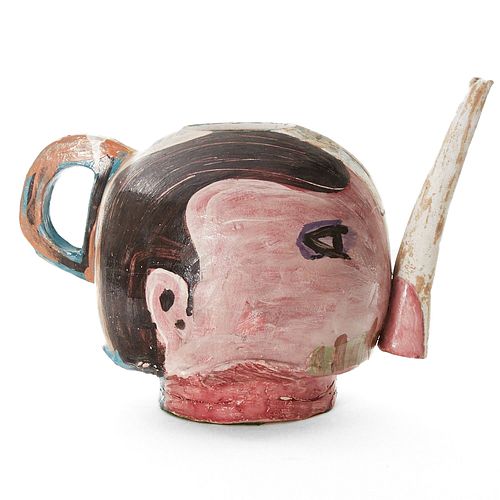 Wesley Anderegg Painted Ceramic Teapot